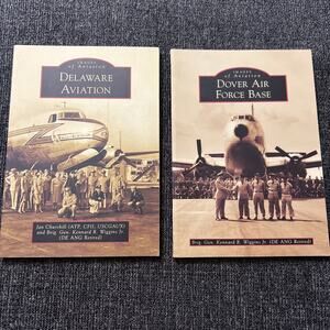 Lot of 2 Delaware History Books Dover Air Force Base and Delaware Aviation
